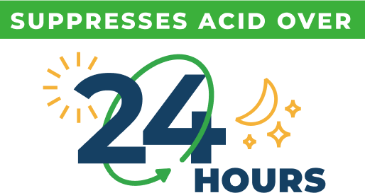 VOQUEZNA suppresses acid over 24 hours